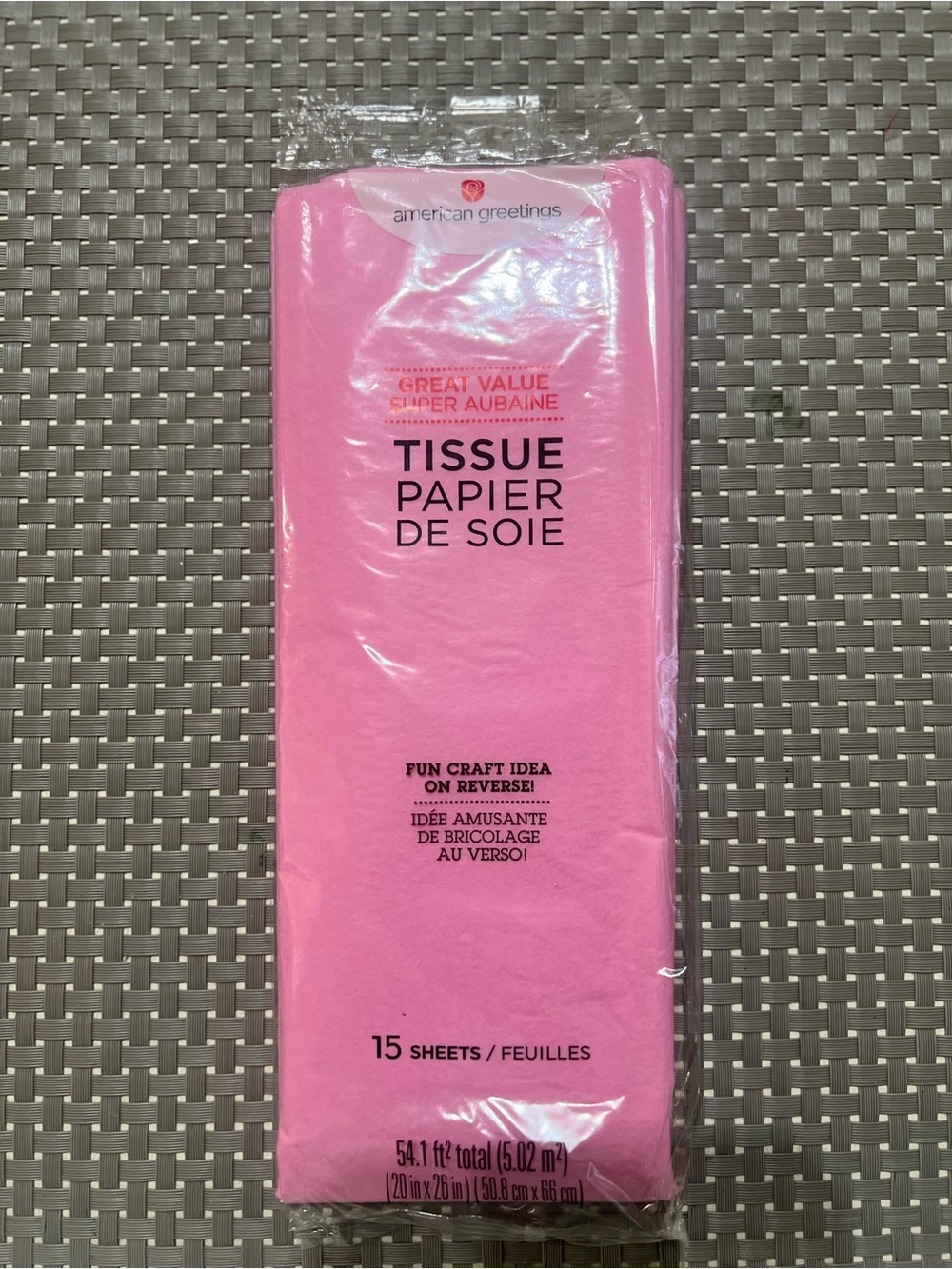 American Greetings Pink Tissue Paper – 15 Sheets